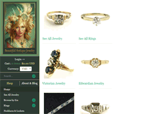 Tablet Screenshot of beautifulantiquejewelry.com